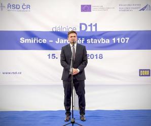 Rusza budowa kolejnego odcinka czeskiej autostrady D11 do granicy z Polską