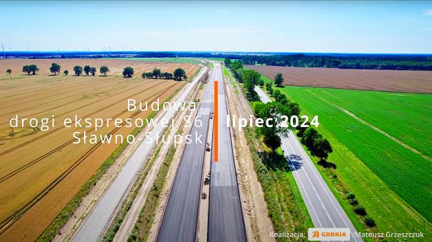 [VIDEO] S6 Sławno - Słupsk, lipiec 2024 r.